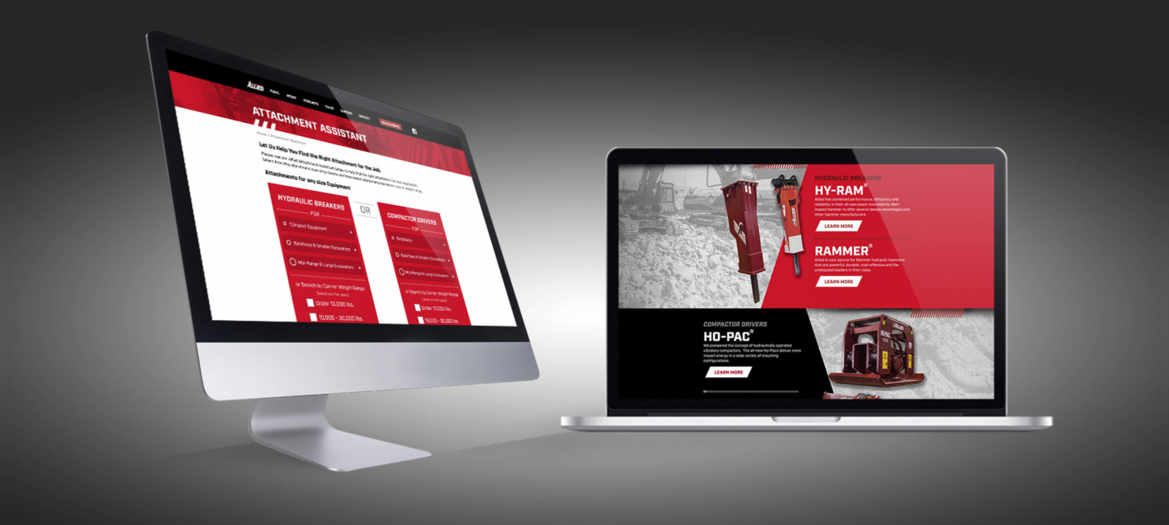 Allied Website on Desktop