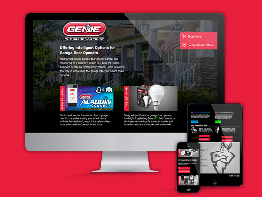 Genie Responsive Landing Pages