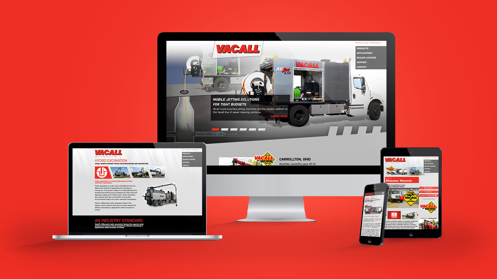 Vacall Website Screenshot