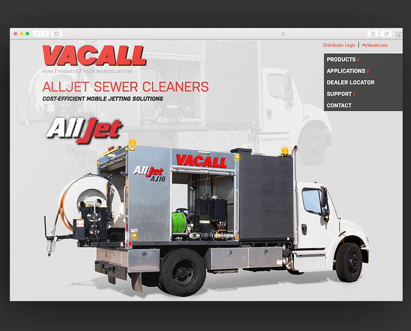 Vacall Website Screenshot