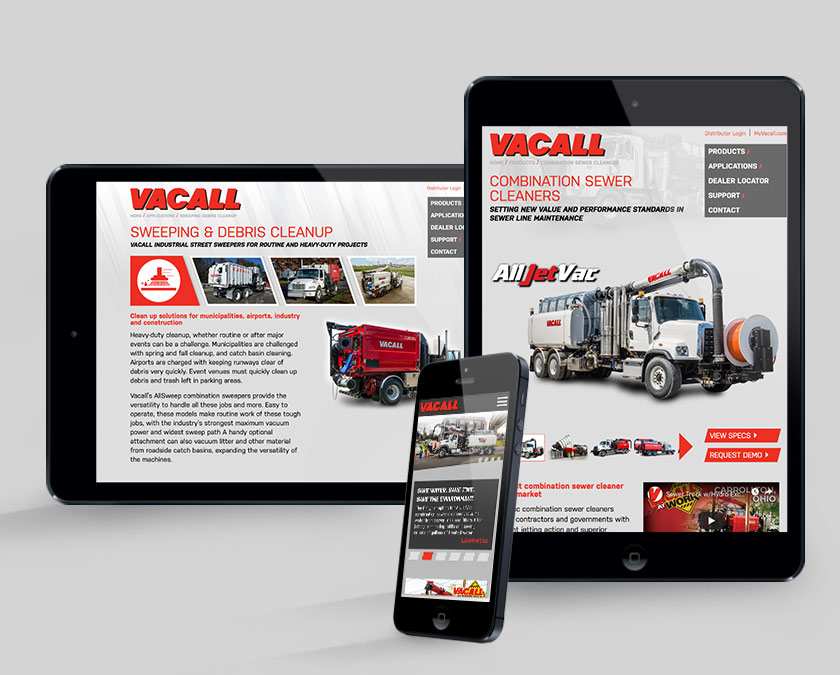 Vacall Website Screenshot